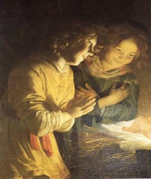 Gerrit Van Honthorst : Adoration Of The Child